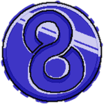 Official Rebirth 8 badge artwork